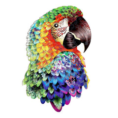 Papagaio - Quebra-Cabeça de Madeira