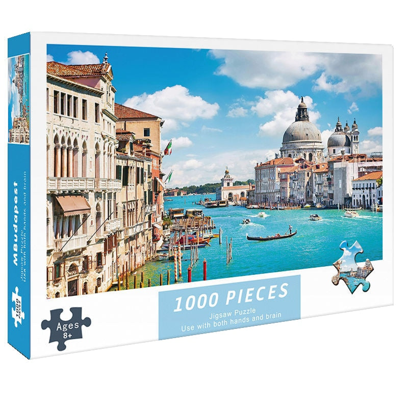 Quebra Cabeça 1000 Peças Veneza Itália, GGB Plast