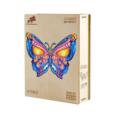 Borboleta - Quebra-Cabeça de Madeira